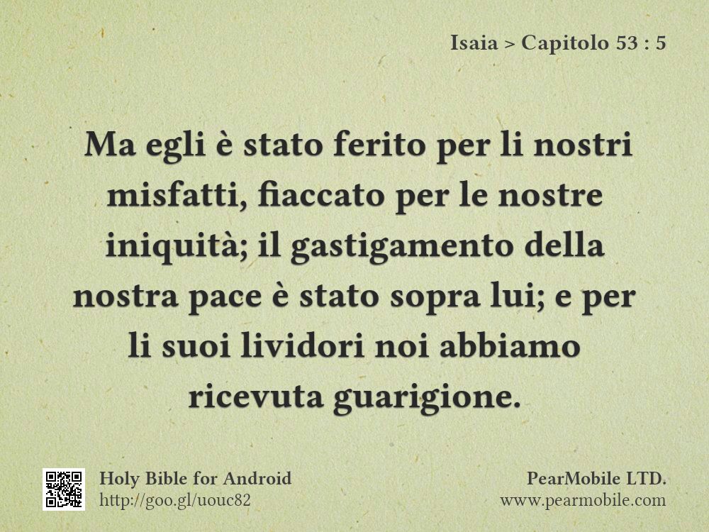 Isaia, Capitolo 53:5